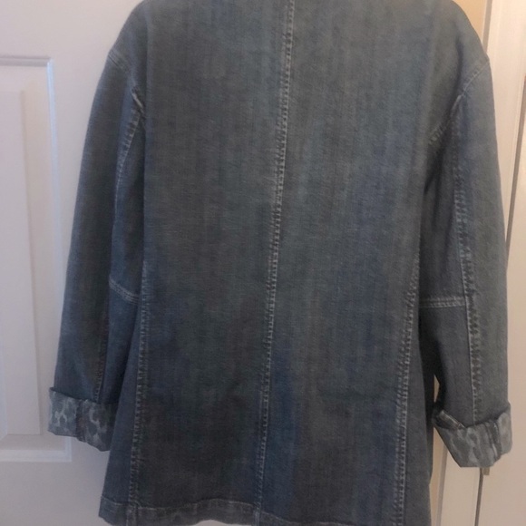 Chico’s Platinum jean shirt/ jacket - Picture 3 of 4
